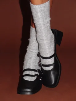 Justine Clenquet Andie black mules New