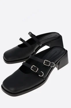 Justine Clenquet Andie black mules New