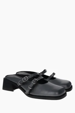 Justine Clenquet Andie pearl grey mules Online