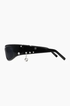 Justine Clenquet Clara black sunglasses Clearance
