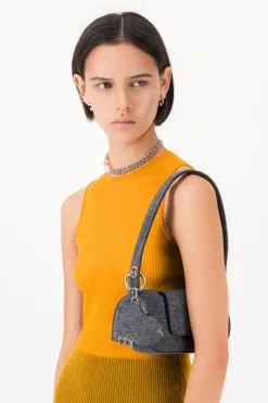 Justine Clenquet Dylan denim zinc bag Online