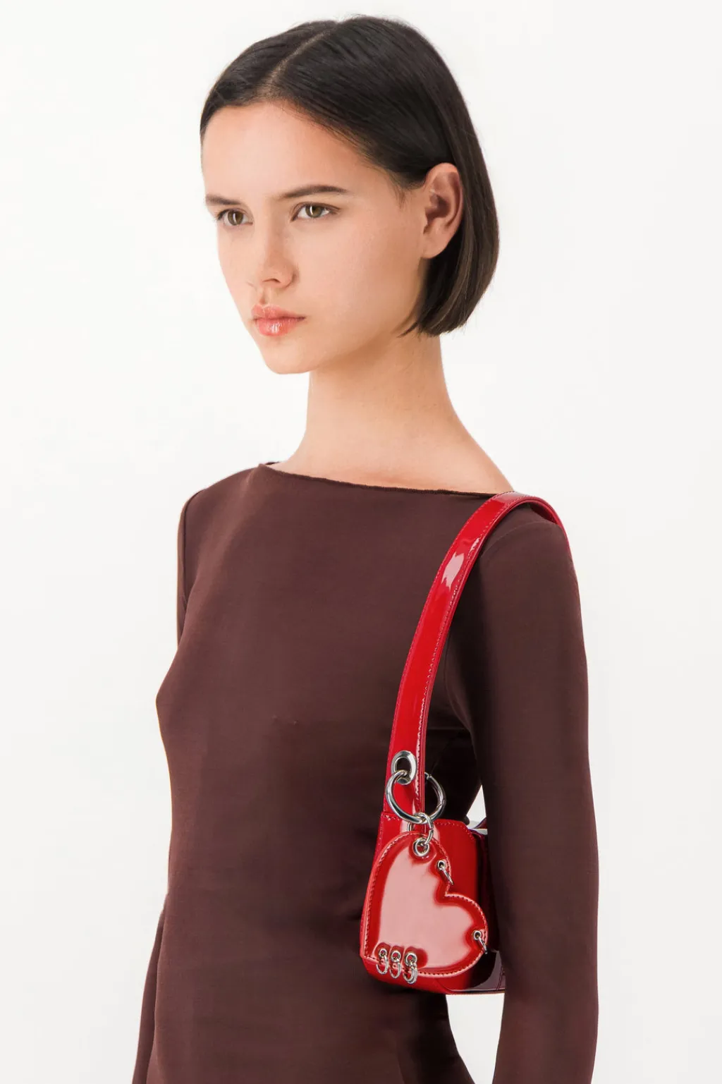 Justine Clenquet Dylan red lipstick bag Clearance