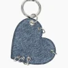 Justine Clenquet Heart denim blue charm Clearance