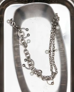 Justine Clenquet Holly pearl necklace Sale