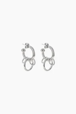Justine Clenquet Jen earrings silver Sale