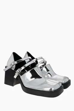Justine Clenquet Jennie silver Mary-Janes Outlet