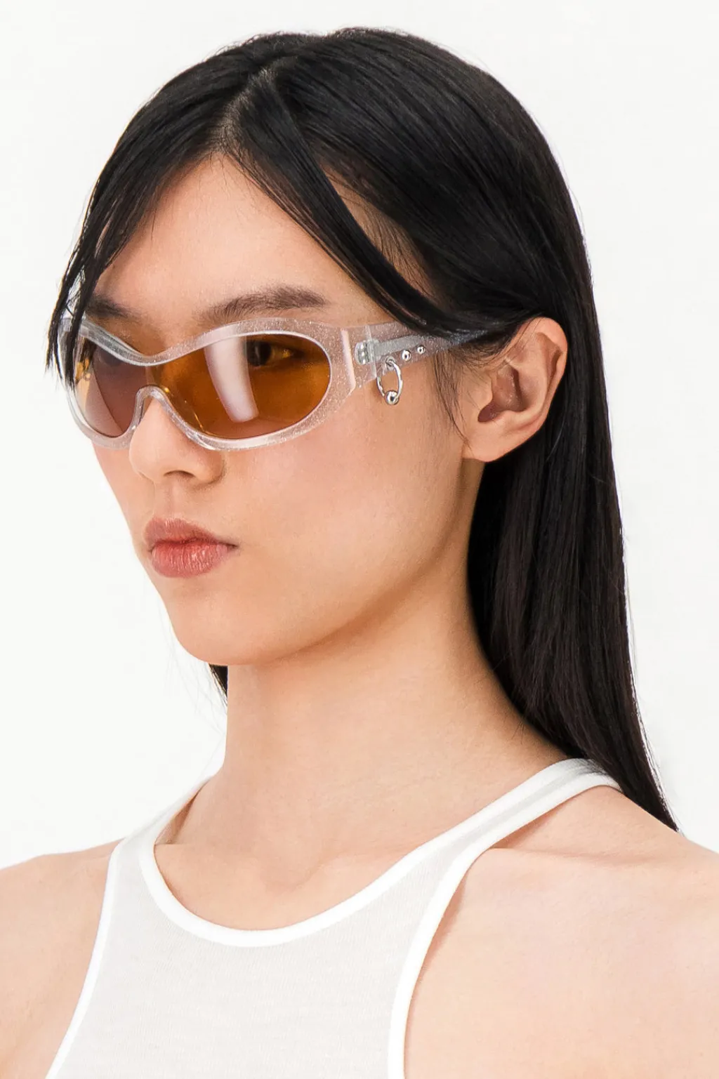 Justine Clenquet Jenny glitter sunglasses Online