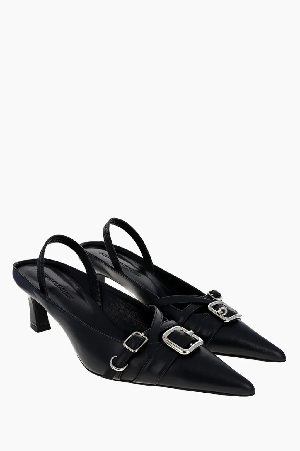 Justine Clenquet Joan black slingbacks Best
