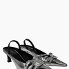 Justine Clenquet Joan Gun metal Slingbacks Clearance