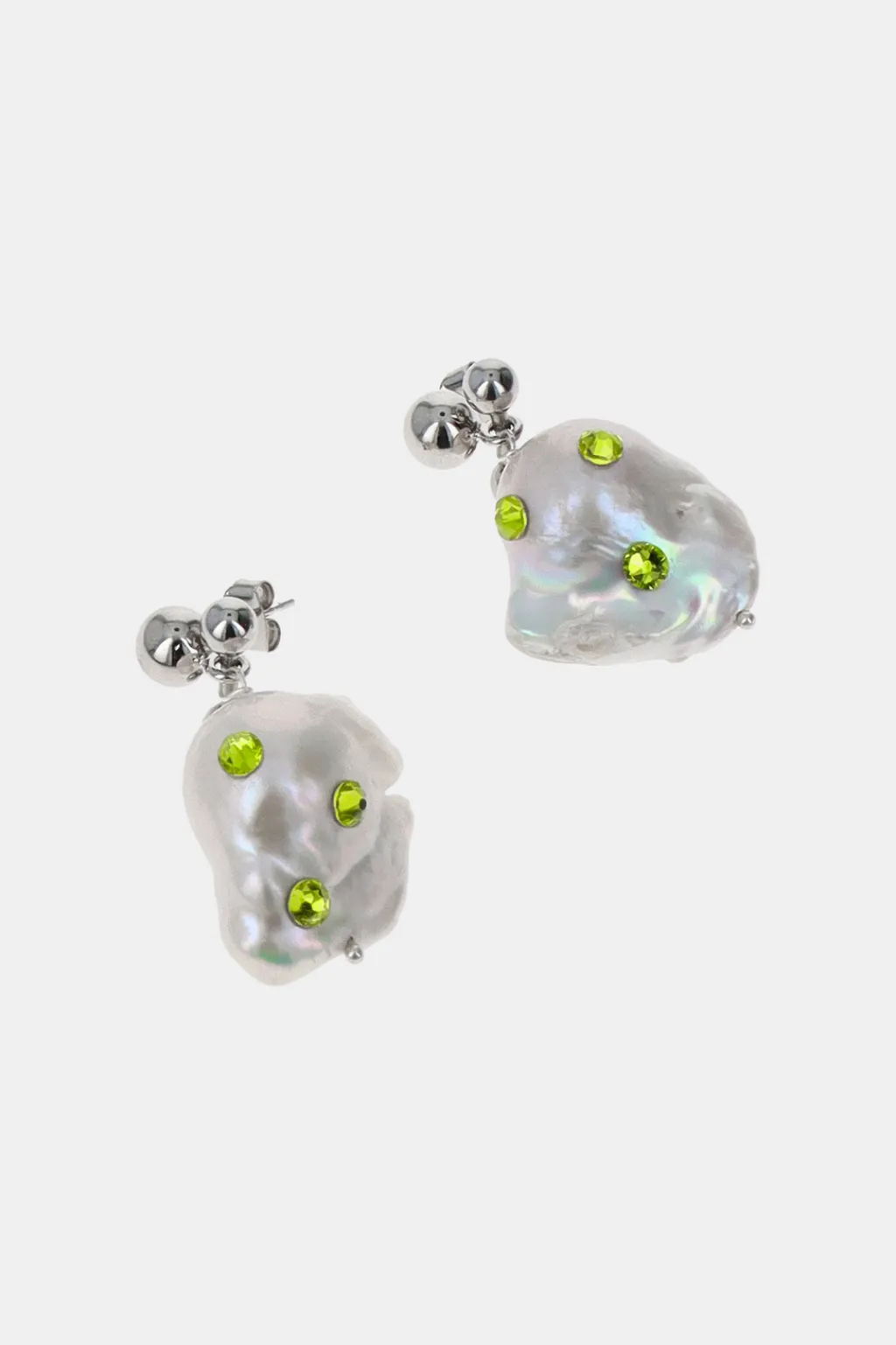 Justine Clenquet Joan acid green earrings Fashion