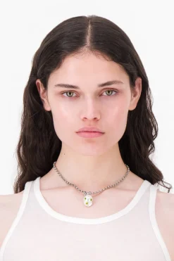 Justine Clenquet Joan acid green necklace Online