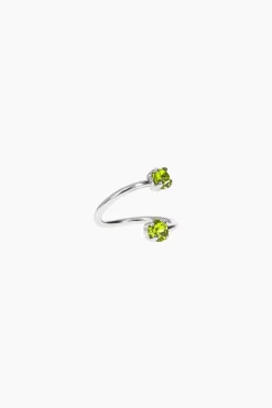 Justine Clenquet Juno acid green mid ring Discount
