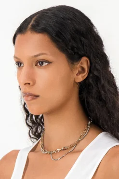 Justine Clenquet Kirsten gold necklace Outlet