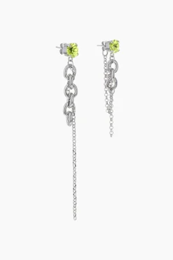 Justine Clenquet Lucy acid green earrings Online