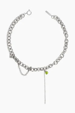 Justine Clenquet Lucy acid green necklace Sale