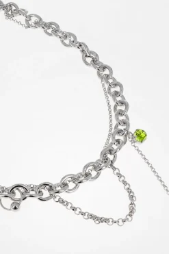 Justine Clenquet Lucy acid green necklace Sale
