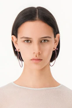 Justine Clenquet Marfa dark purple earrings Online
