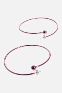 Justine Clenquet Marfa dark purple earrings Online
