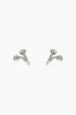 Justine Clenquet Mel silver earrings Hot