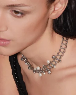 Justine Clenquet Mindy pearl choker Outlet