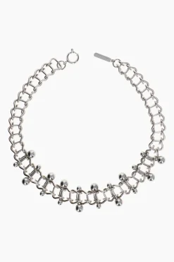Justine Clenquet Mindy silver choker Clearance