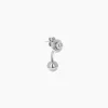 Justine Clenquet Mindy silver earring New