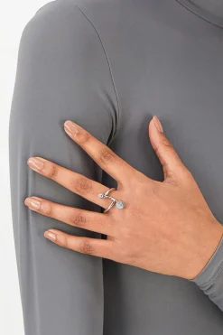 Justine Clenquet Mindy silver ring Outlet