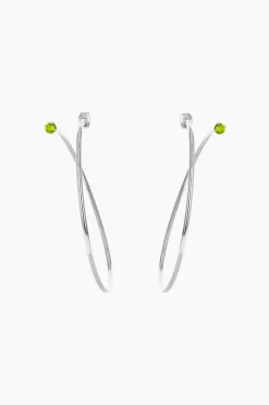 Justine Clenquet Nancy acid green earrings Sale