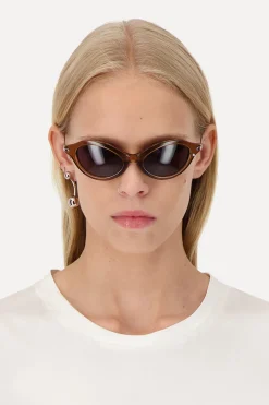 Justine Clenquet Neve brown sunglasses Discount