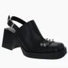 Justine Clenquet Raf studs black mules Clearance