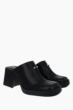 Justine Clenquet Raya black mules Online