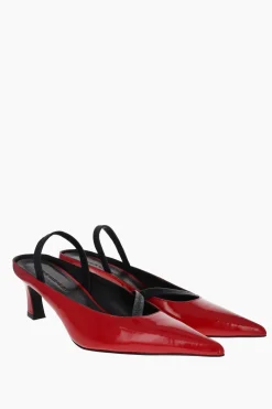 Justine Clenquet Sofia red lipstick slingbacks Online